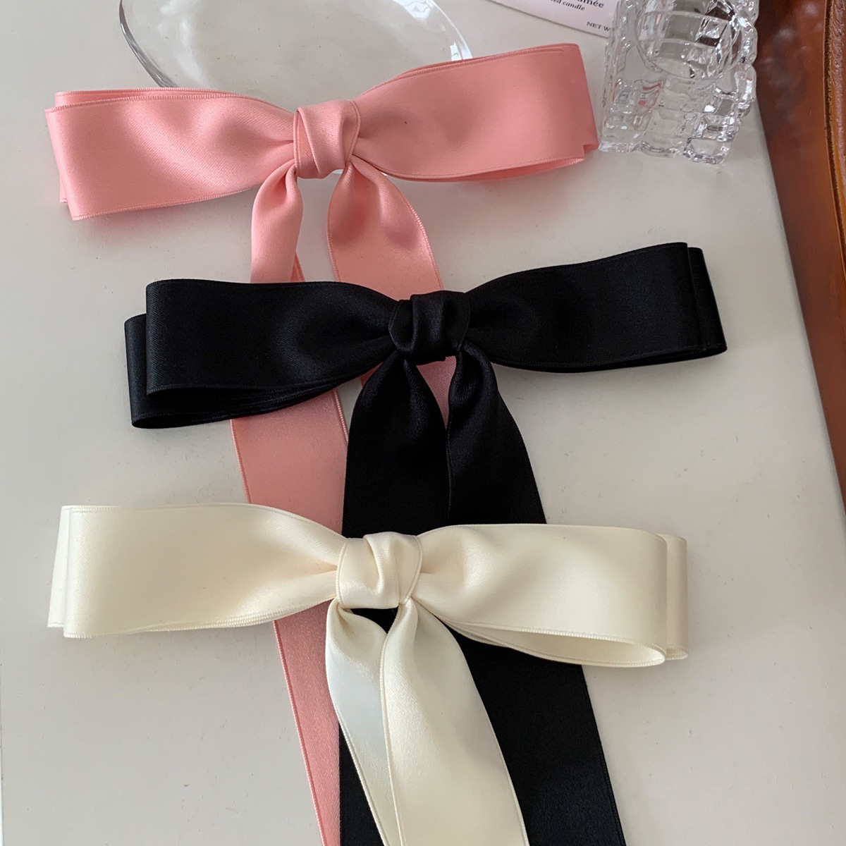 French Long Bow Ribbon Hair Clip