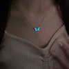 Aurora Butterfly Luminous Clavicle Necklace