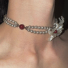 Floral Pearl Silver Clavicle Necklace