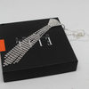 Long Tassel Bow Tie Rhinestone Necklace for Women