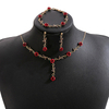 French Vintage Rose Jewelry Set