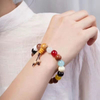 18-Element Multicolor Beaded Mala Bracelet