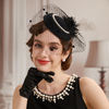 Vintage Pearl Mini Hat Lace Hair Band