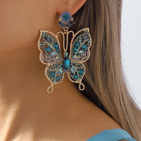 Vintage Palace Hollow Butterfly Earrings