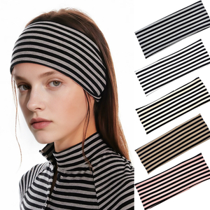 European And American Striped Elastic Hair Bands