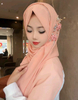 Premium Chiffon Hijab Set with Matching Floral Hair Accessory – Modest Fashion for Eid & Events