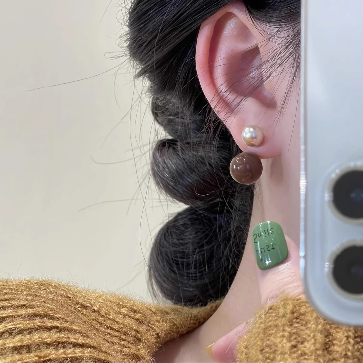 High-End Two-Way Ball Earrings, Timeless Chic Ear Jewelry for All Occasions