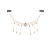 Vintage-Inspired Pearl Head Chain with Turquoise Accent