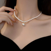 Elegant Pearl Choker with Center Drop Pearl | Feminine Luxury Jewelry for Women
