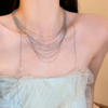 Layered Tassel Clavicle Necklace