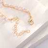 Double Layer Pearl Pendant Stackable Bracelet