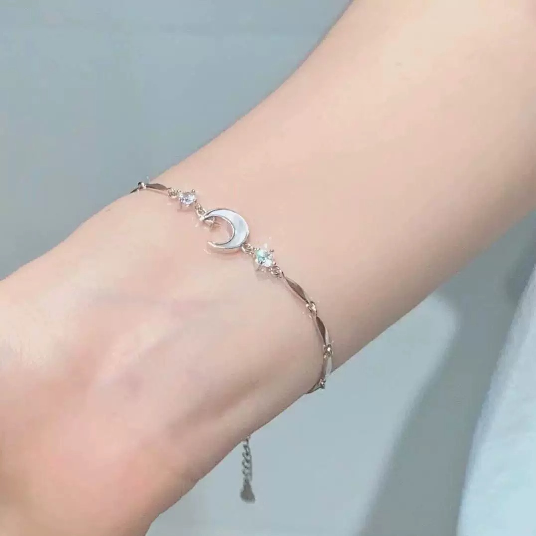 Ins Style Cherry Blossom Crystal Zircon Bracelet for Women