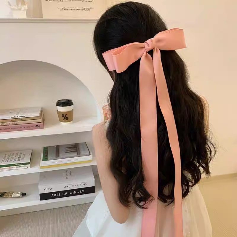 French Long Bow Ribbon Hair Clip