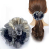 Korean Floral Mesh Scrunchie