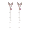 Fairy Sweet Butterfly Tassel Earrings for Women