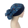 Leopard Print Cross Elastic Turban Cap