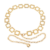 Gold Square Link Waist Chain