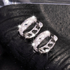 Vintage Cross Hoop Hollow-out Earrings