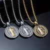 Vintage Portrait Pendant Necklace