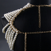 Multi-Layer Pearl Shoulder & Back Chain