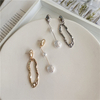 Geometric Baroque Pearl Earrings