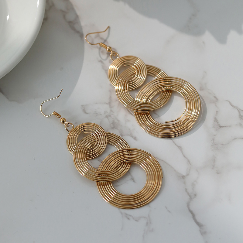 New Fashion Metal Multi-Layer Circle Earrings