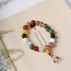 18-Element Multicolor Beaded Mala Bracelet