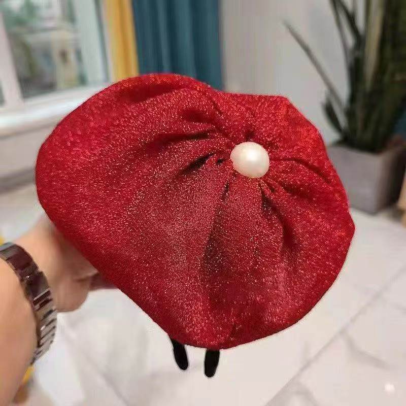 Sequin Beret Headband for Women