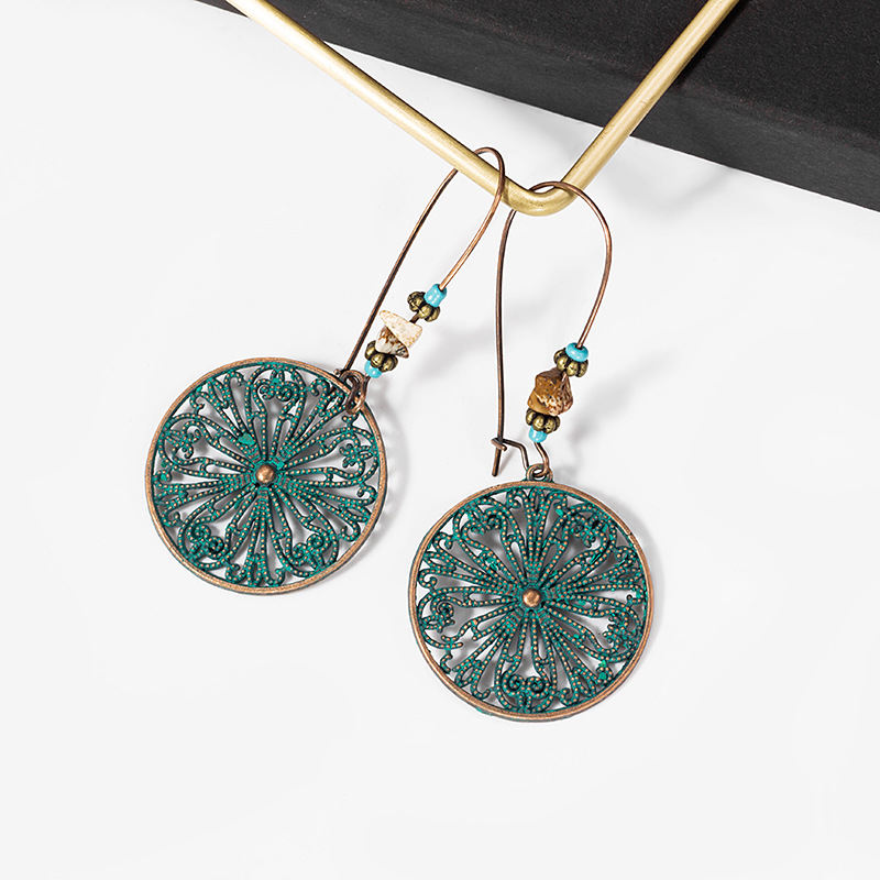 Bohemian Ethnic Retro Hollow Geometric Earrings