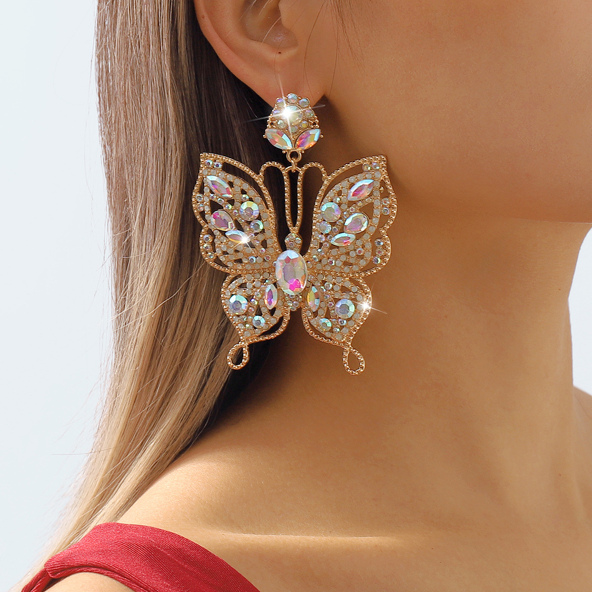 Vintage Palace Hollow Butterfly Earrings