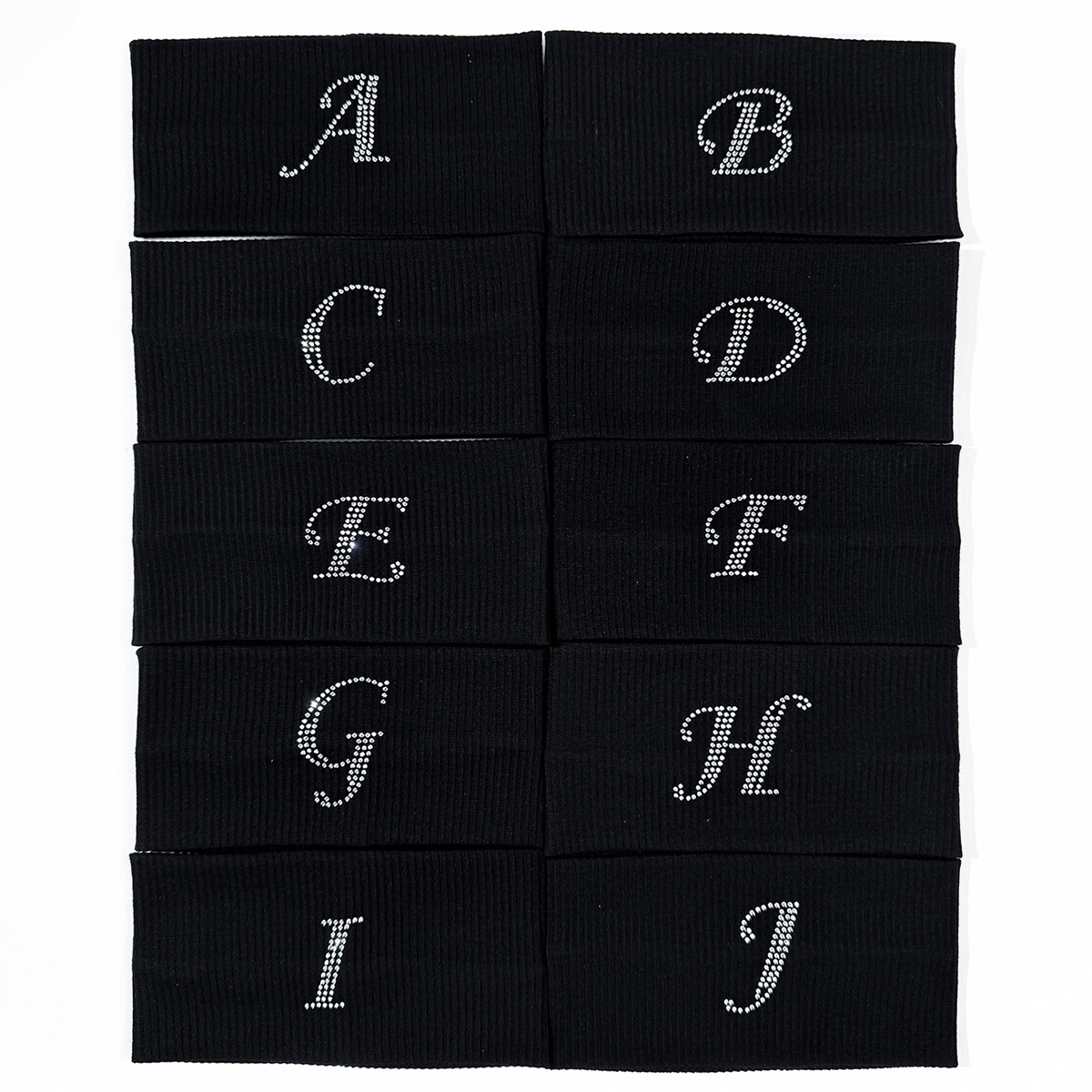 26-letter Hot Diamond Elastic Hair Band