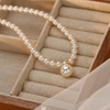Elegant Pearl Choker with Center Drop Pearl | Feminine Luxury Jewelry for Women