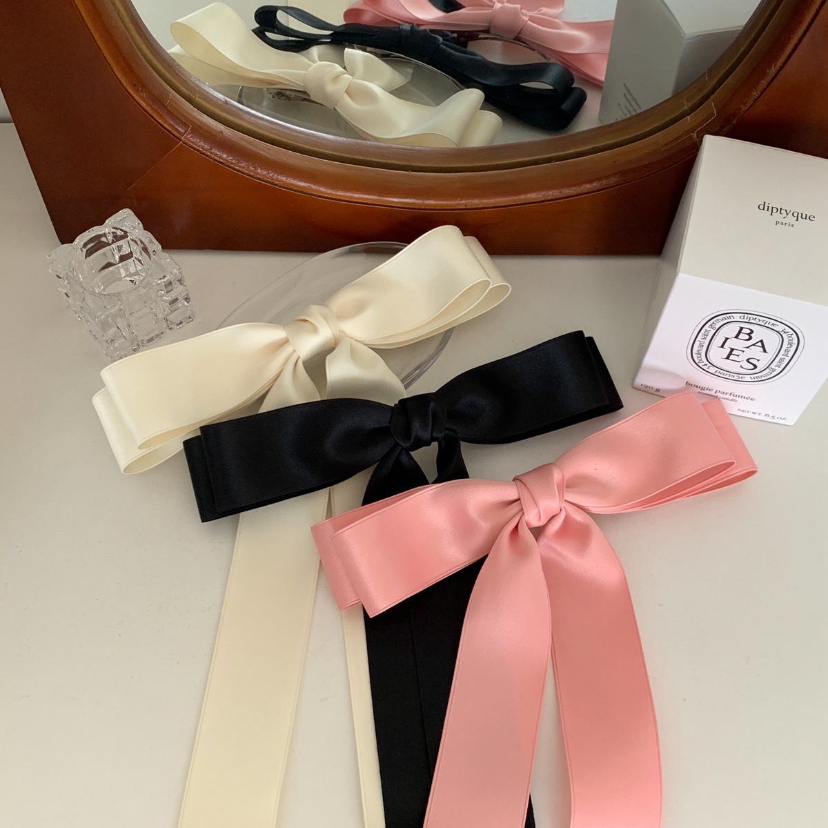 French Long Bow Ribbon Hair Clip