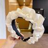 High Top Pleated Headband for Women Wide Hair Hoop