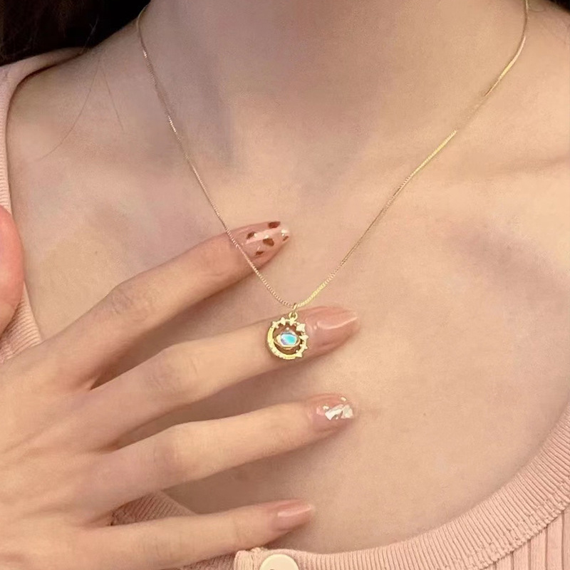 Dreamy Planet Universe Saturn & Earth Necklace