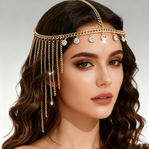Bohemian Tassel Zircon Head Chain for Women – Exotic Sexy Hair Jewelry