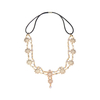 Pearl Flower Tassel Headband Head Chain