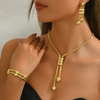 18K Gold Plated Geometric Jewelry Set