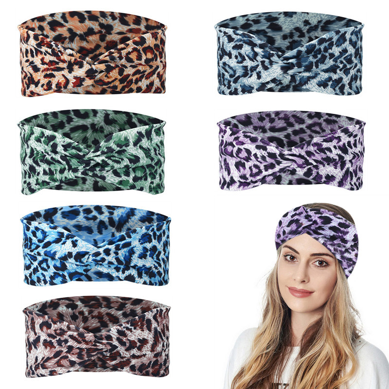 Knotted Leopard Print Headband for Women