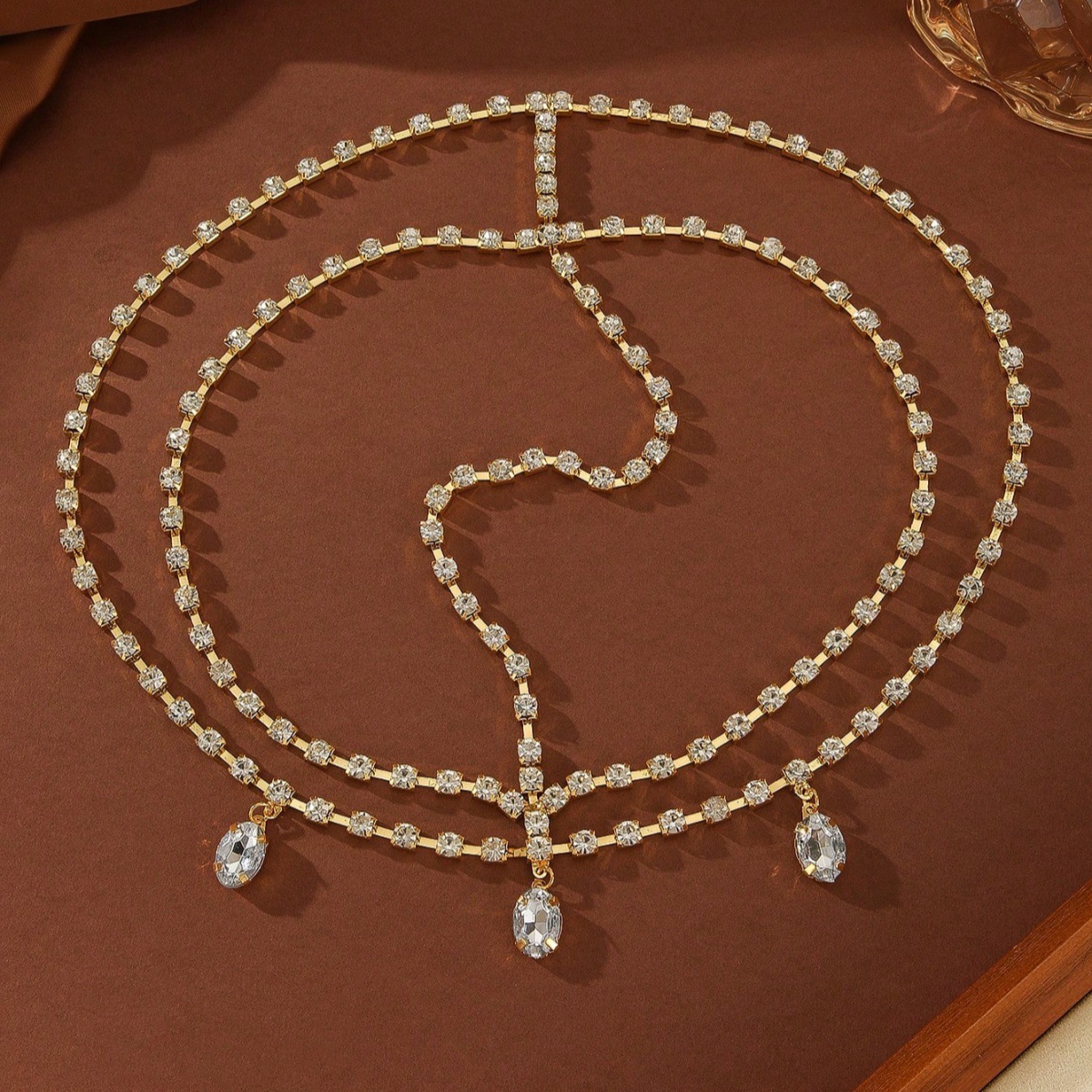 Luxury Crystal Tassel Forehead Chain