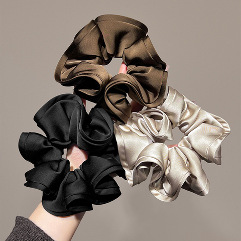 Luxury Satin Scrunchies for Women