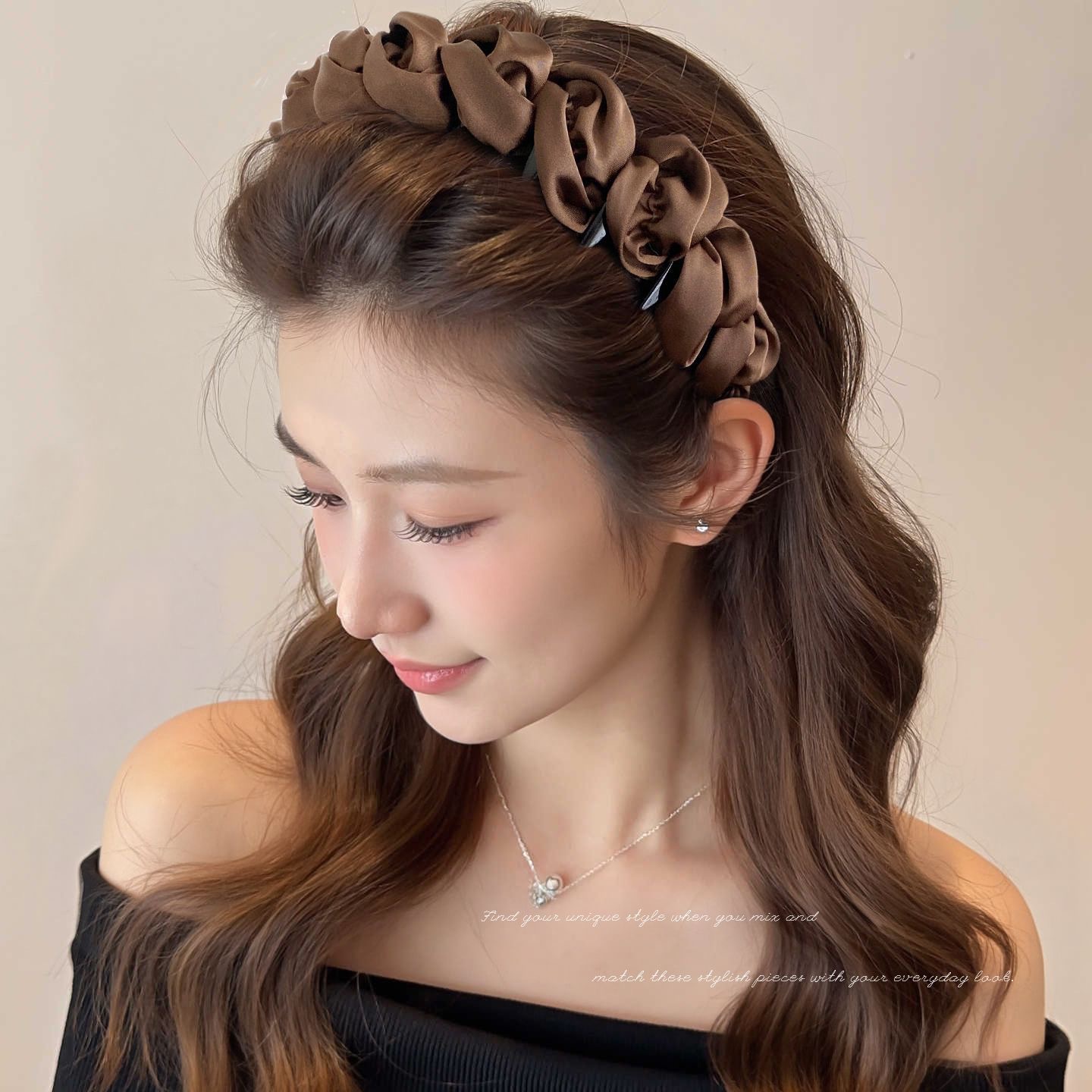 Simple Bubble Padded Headband with Teeth
