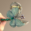 Vintage Embroidered Butterfly Hair Claw