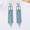 Cross-Border Long Geometric Tassel Earrings for Women