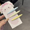 Creamy Polka Dot Duckbill Clips Macaron Color Hair Barrettes Sweet Side Hair Pins
