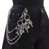 Multi-Layer Cross Sword Charm Pant Chain - Punk Gothic Streetwear Accessory