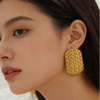 18K Gold Plated Knot Bow Earrings