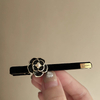 Velvet Camellia Side Hair Clips Vintage Chanel Style Barrettes Elegant Hair Pins
