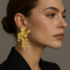 Vintage Luxury Pearl Butterfly Earrings