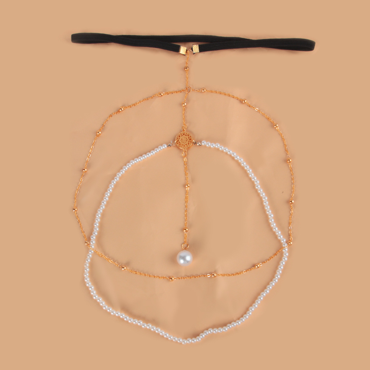 Minimalist Multi-Layer Pearl Chain Thigh Chain